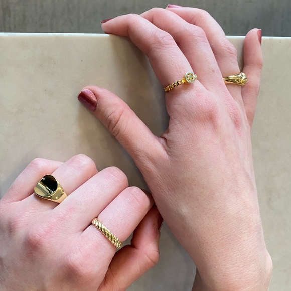 Gold Rope Adjustable Stacker Ring - Picture 4 of 4